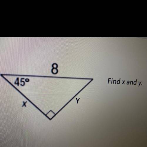 Find X and Y 
Help plz ASAP