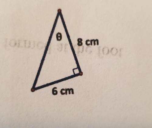 identify the trig ratio used andthen use it to solve for the missing or 0. (Round all final answers