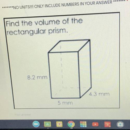 Find the volume of the rectangular prism.