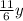 \frac{11}{6} y