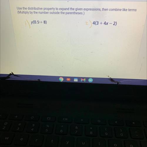 What is Y (0.5+8) 
And 4(3+4x-2)