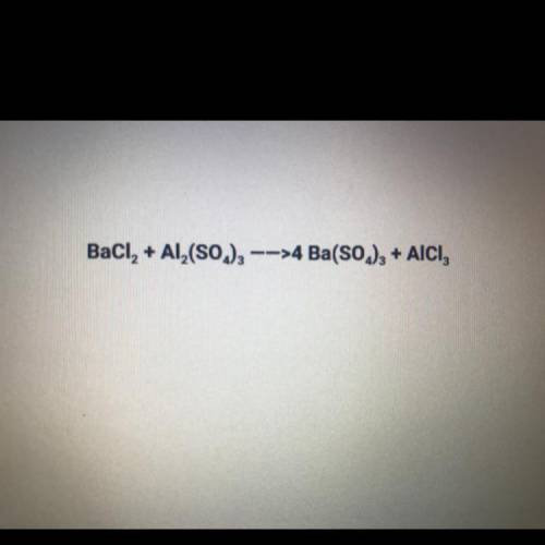 Balance the following equation please help