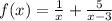 f(x)=\frac{1}{x}+ \frac{5}{x-3}