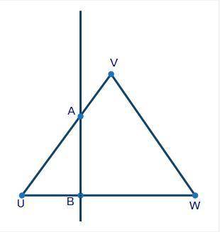 If ΔUVW is dilated from point U by a scale factor of 2, which of the following equations is true ab