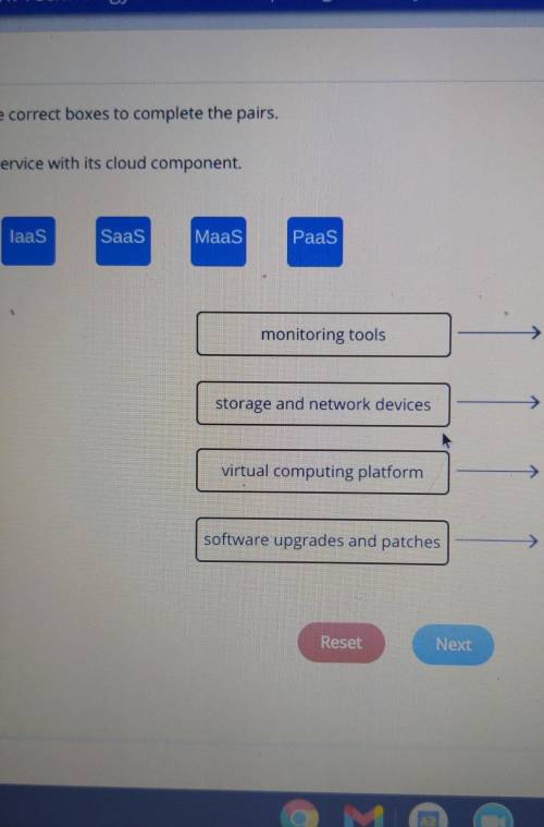 Drag the tiles to the correct boxes to complete the pairs. Match each cloud service with its cloud