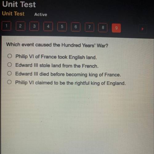 Which event caused the hundred ￼years war￼