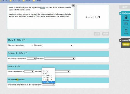 PLEASE HELP!

Three students were given the expression shown and were asked to take a common facto