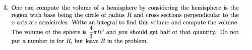 Calc II

Please help me, I don't have any idea how to set this problem up
Link is attached below,