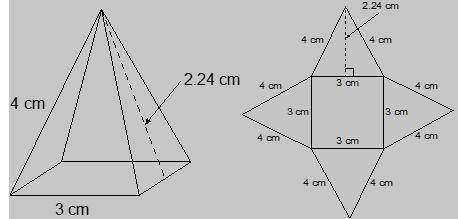 Help. 100 more points. 1. Consider the surface area of the following pyramid.

 
(a) Calculate the