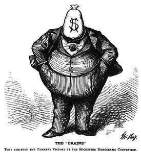 According to Thomas Nast’s portrayal, what threat did Boss Tweed represent to constitutional princi