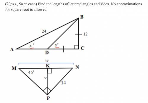 Solve for x and y. Please help, I will mark as brainliest and give many points