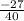 \frac{-27}{40}