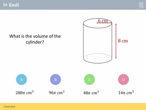 Volume of a cylinder