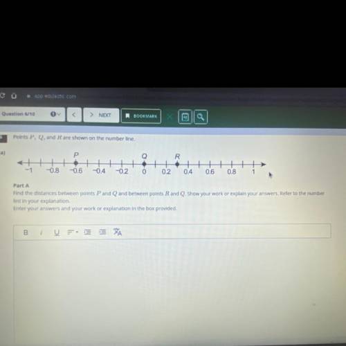 Рoints P , Q and R are shown on the number line.
 

-1
-0.8
-0.6
-0.4
-0.2
0
0.2
0.4
0.6
0.8
Part A