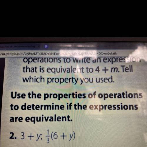 What is the answer to 3 + y; 1/3 (6+y)