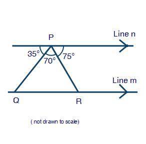 Charlotte is writing statements to prove that the sum of the measures of interior angles of triangl