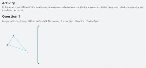 Which point will correspond to the rightmost point of the reflected figure?