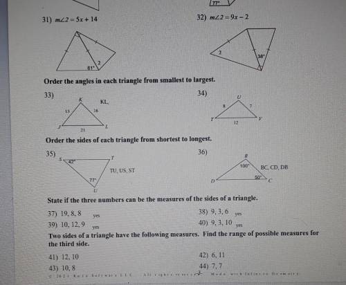 Can somebody double check my answers for me, please correct me if I am wrong​