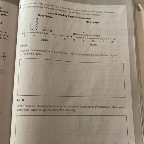 Part B

What is the mean absolute deviation for the number of goals scored by each team? Show your