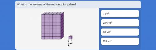 What is the volume of the rectangular prism shown below