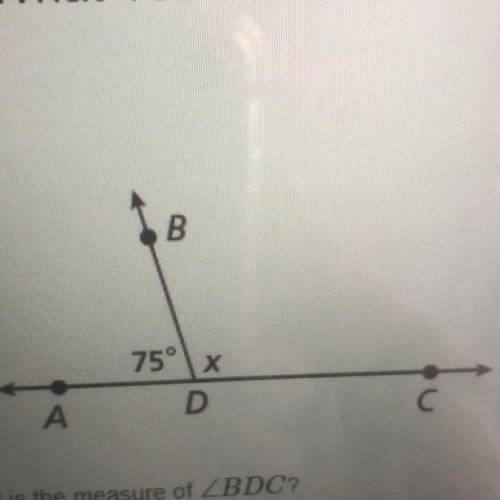 (ASAP) What is the measure of angle BDC