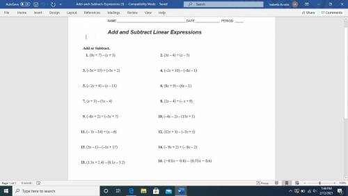 Could you guys PLEASE HELP ME do the odd numbers, (1, 3, 5, 7, 9, 11, 13, 15, 17, 19) I am EXTREMLL