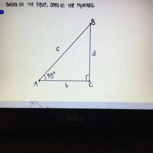 Based on the figure, select all true equations.