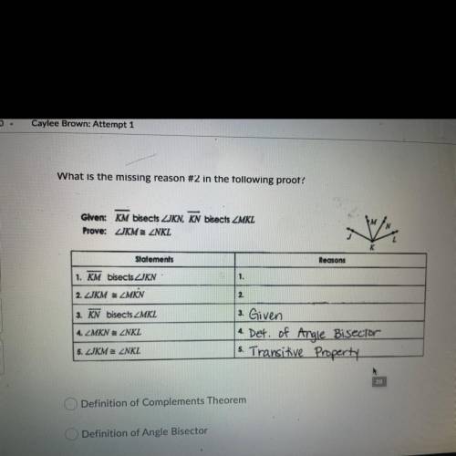 A)definition of complements theorem

b)definition of angle bisector 
c)given
d)angle addition post