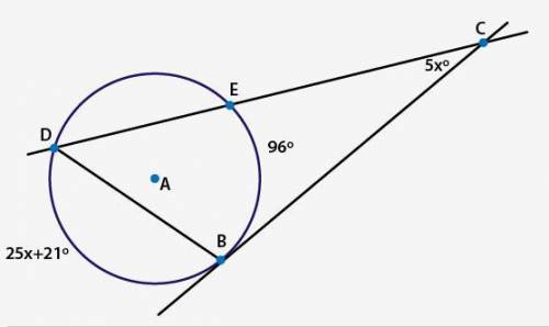 Find the measure of arc DB.
25°
96°
118°
146°