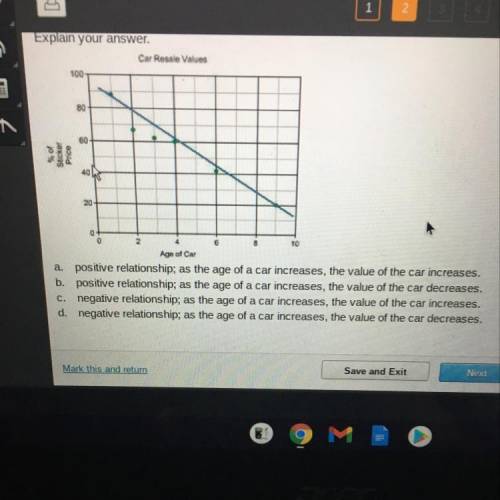 Determine whether the graph shows a positive correlation, a negative correlation, or no correlation