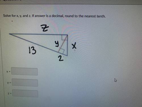 Solve for X Y and Z for brainliest