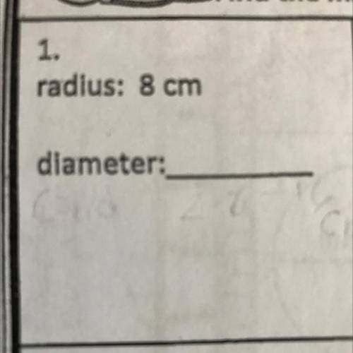 Radius and diameter
How would I do this