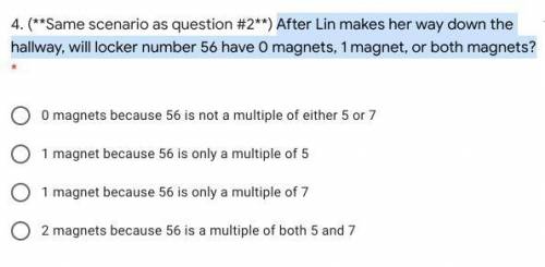 After Lin makes her way down the hallway, will locker number 56 have 0 magnets, 1 magnet, or both m