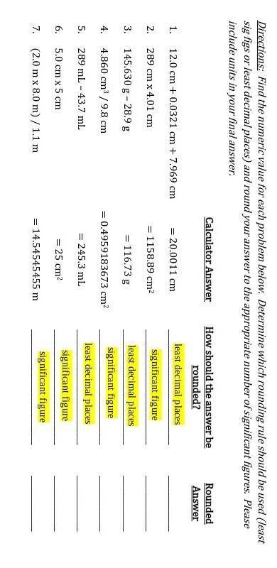 What is the rounded answers 1-7?Please help asap for 45 free points