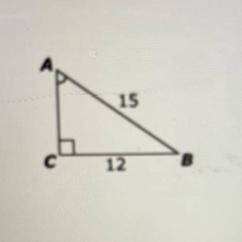 ANSWER QUICKLY PLEASE
Consider this right triangle
Enter the measure of