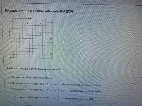 How are the angles of the two figures related