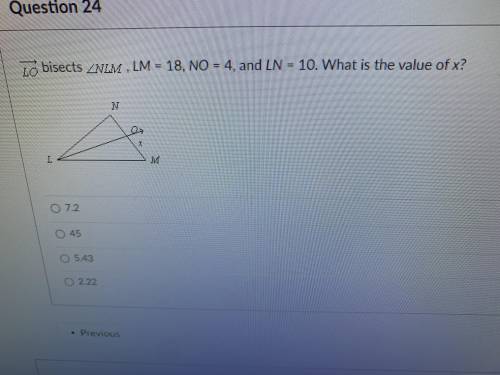 What is the value of x