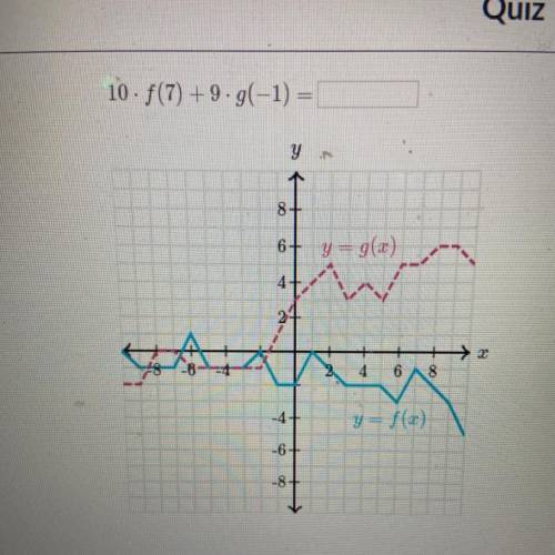 F(7)+9xg(-1)=
Can someone please help with this please