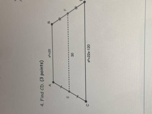 4. Find CD and X . (3 points) x ^ 3 + 20 30 D x ^ 8 + 22x - 120 will mark brainliest