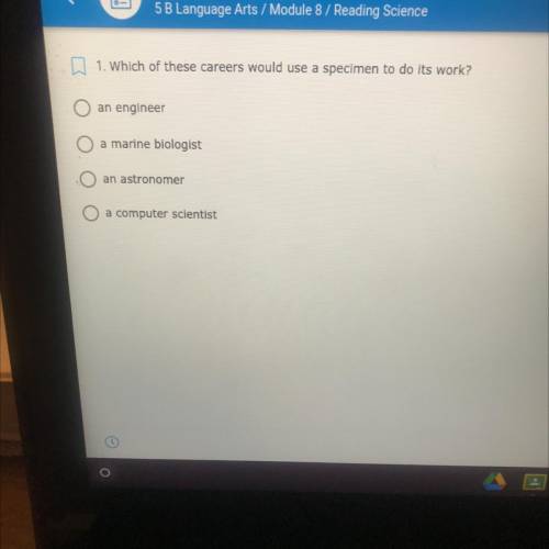 Which of these careers would use a specimen to do its work?