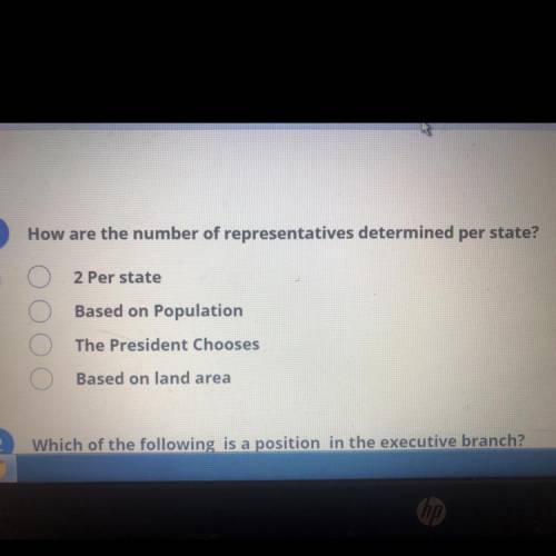 How are the number of representatives determined per state?

2 Per state
Based on Population
The P