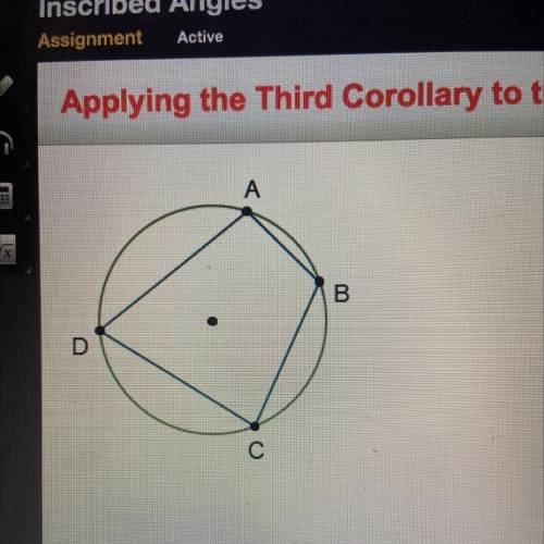 The measure of zB is (3x – 4)' and the measure of D

is (2x - 6). What are the measures of angles