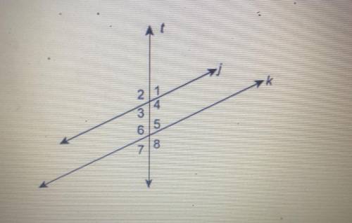 In the figure, j || k and m27 = 65°.
What is the mZ6?
Enter your answer in the box.