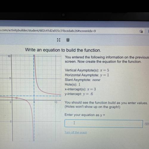 What is the equation?