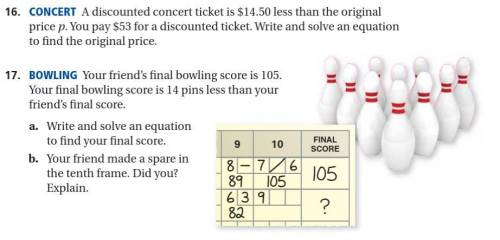 It is solving equations, Please tell me the answers and if you can show the work then that would be