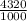 \frac{4320}{1000}