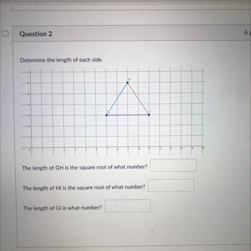 Determine The Length of each side