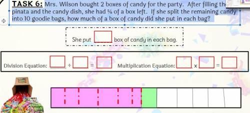 Mrs. Wilson bought 2 boxes of candy for the party. After filling the pinata and the candy dish, she
