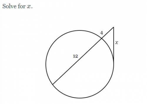 Solve for x, check the image below