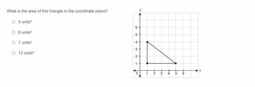 What is the area of this triangle in the coordinate plane?